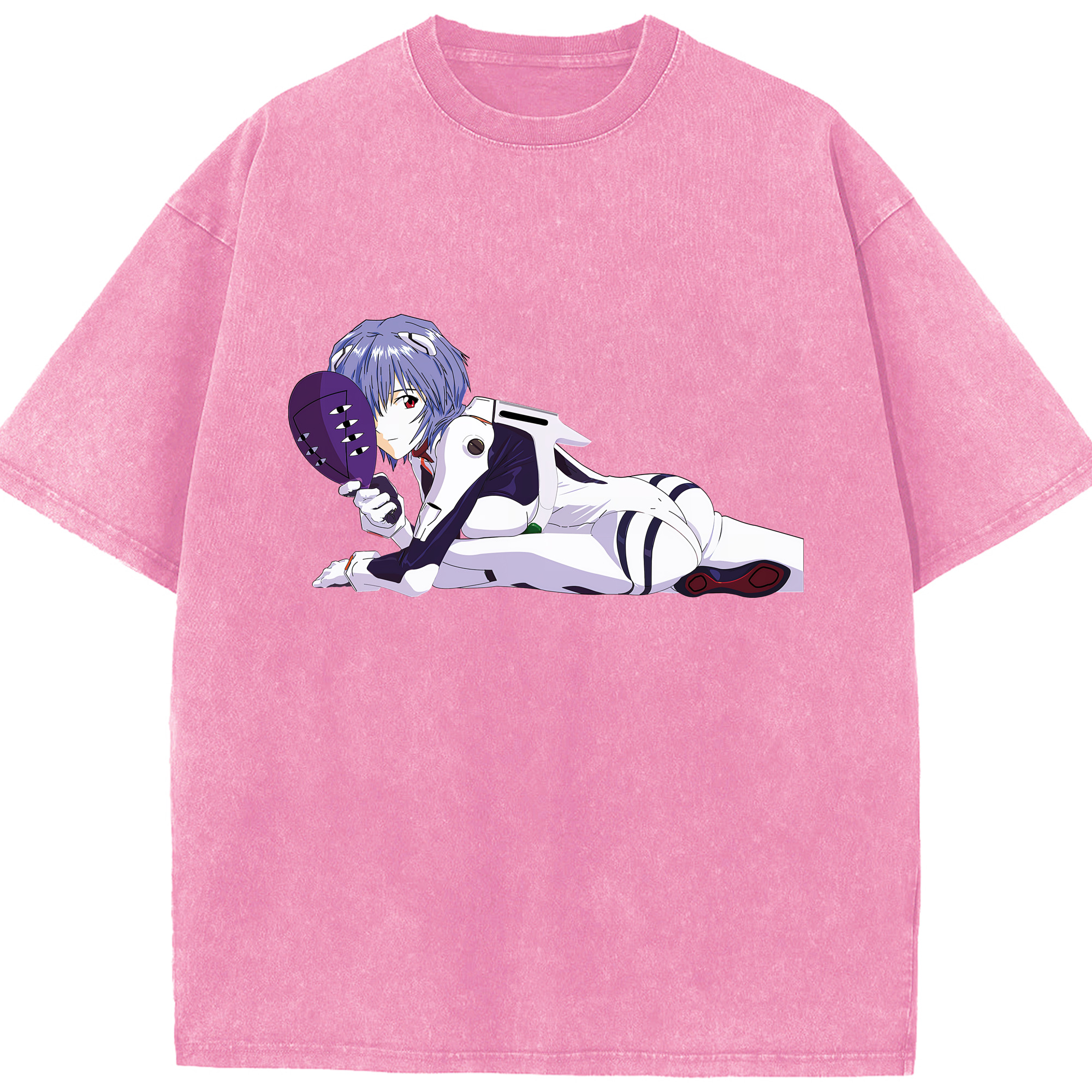 （画像用） EVA 新世紀エヴァンゲリオン 綿100% ヴィンテージ風 半袖Tシャツ（フロントプリント）